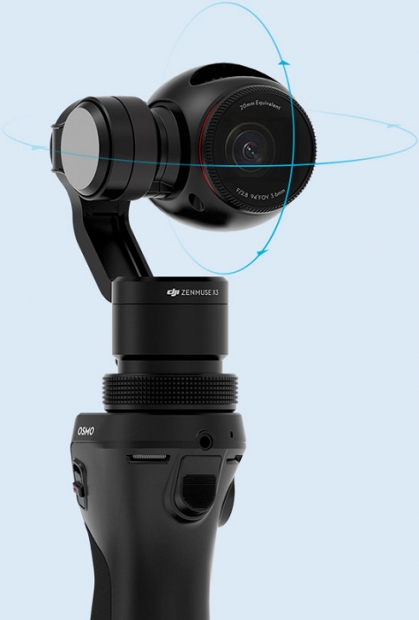 DJI Osmo: камера с мощна триосна стабилизация на изображението