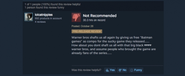 Старите ревюта на Arkham Knight в Steam скандално бяха променени