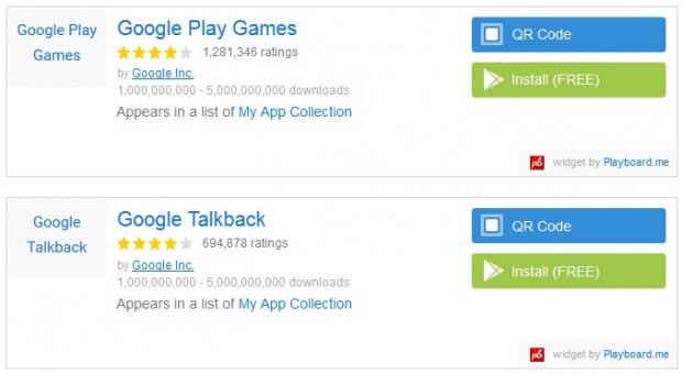 Play Games и Google Talkback достигнаха 1 милиард сваляния