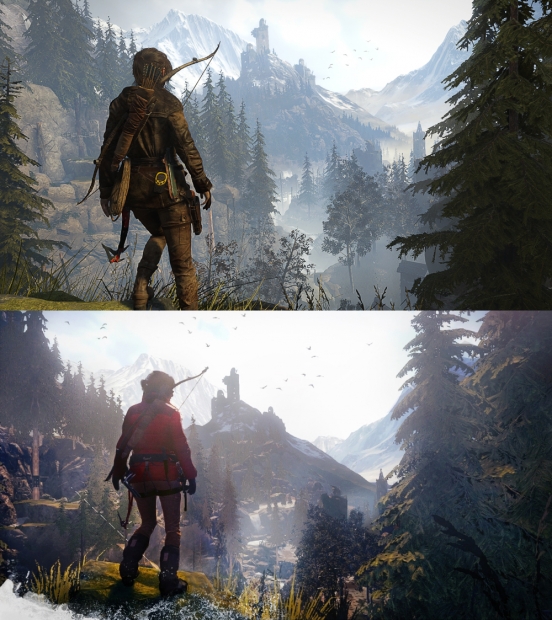 Сравнителна галерия от XBOX One и XBOX360 версиите на Rise of the Tomb Raider