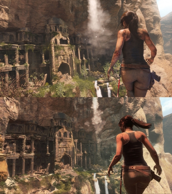 Сравнителна галерия от XBOX One и XBOX360 версиите на Rise of the Tomb Raider
