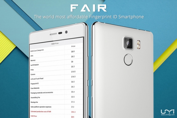 UMI Fair – информация за ценообразуването на един китайски бюджетен смартфон
