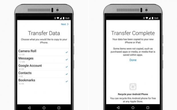 Първото Android приложение на Apple ви помага да преминете към iOS