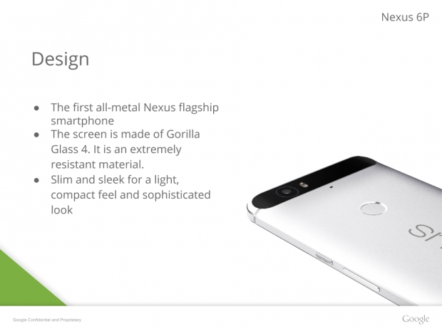 Появиха се слайдове от бъдещата презентация на Nexus 6P