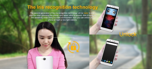 HomTom HT10 ще разполага с технология от второ поколение за разпознаване ириса на окото