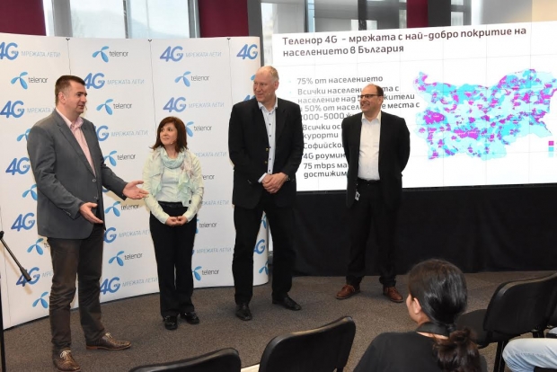 4G мрежата на Теленор с покритие на 75% от населението на България