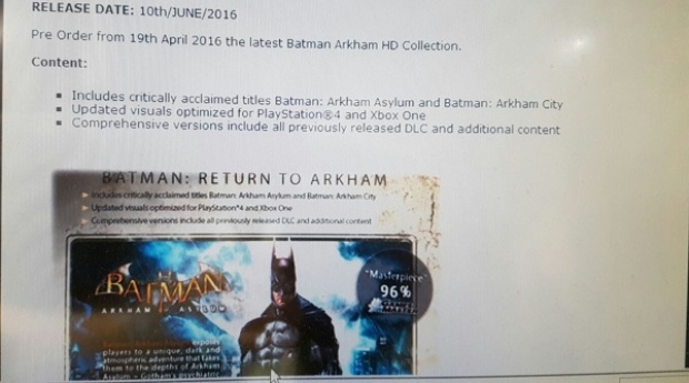 Batman Arkham HD Collection ще се появи през лятото