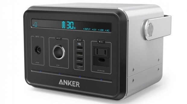 Външната акумулаторна батерия Anker PowerHouse с капаците 120 600 mAh може 15 пъти да зареди лаптопа
