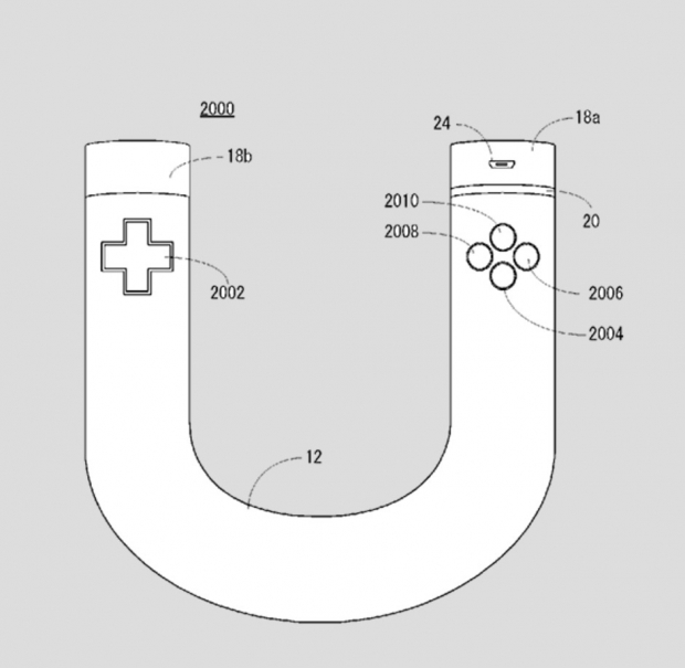Nintendo патентова игрови контролер с формата на буквата „U“