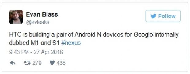 HTC работи по две Nexus устройства с Android N