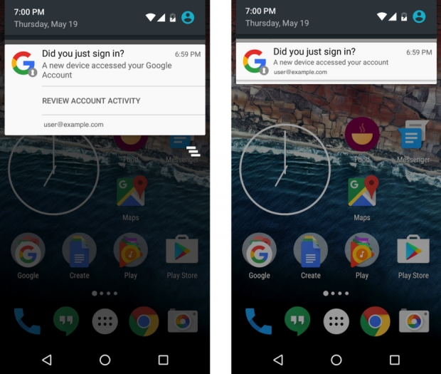 Android ще ви уведомява при добавянето на нови устройства към акаунта ви
