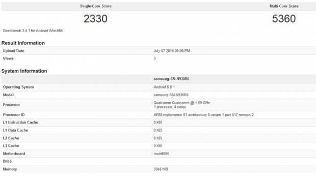 iPhone 7 изпревари Samsung Galaxy Note 7 в тестовете на Geekbench