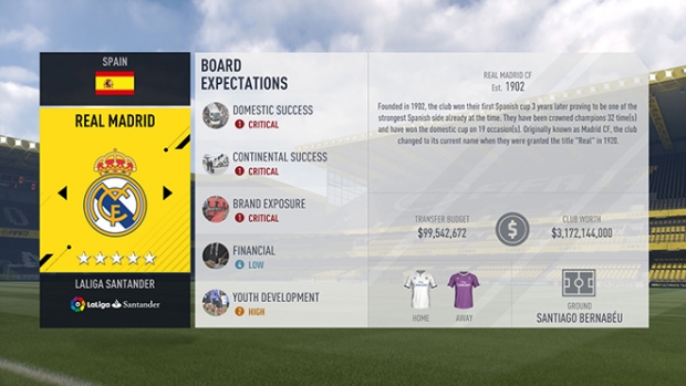 Подробности за Total Club Management във FIFA 17