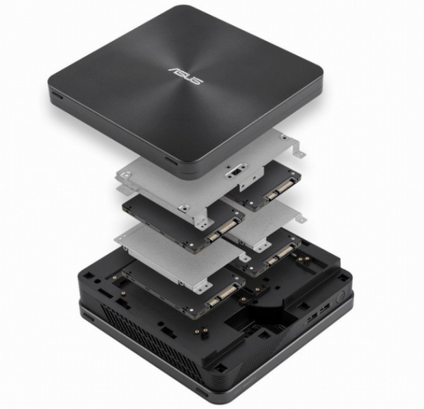 ASUS пуска компактната barebone-система VivoMini VC65R с поддръжка на до четири SSD