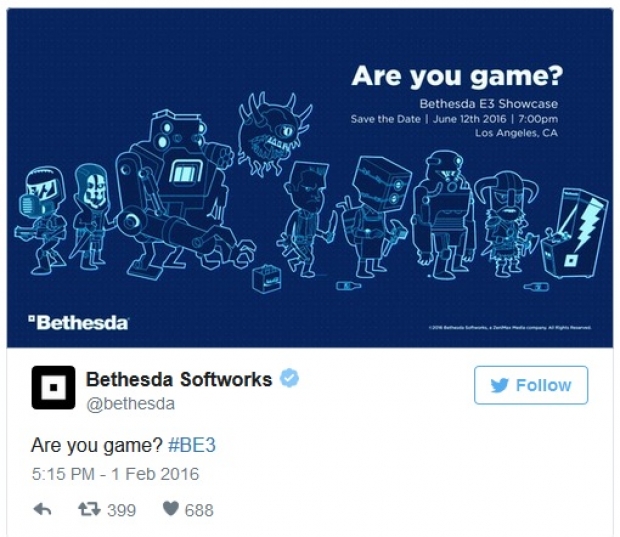 Bethesda потвърди собствено събитие точно преди Е3 2016