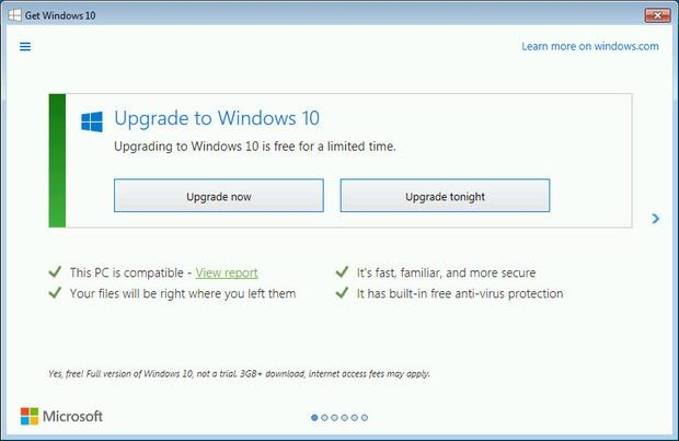 Microsoft засилва натиска си да преминете към Windows 10