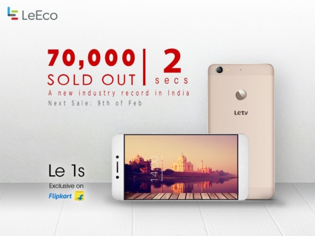 Индийците само за 2 секунди закупиха 70 000 смартфона Le 1S