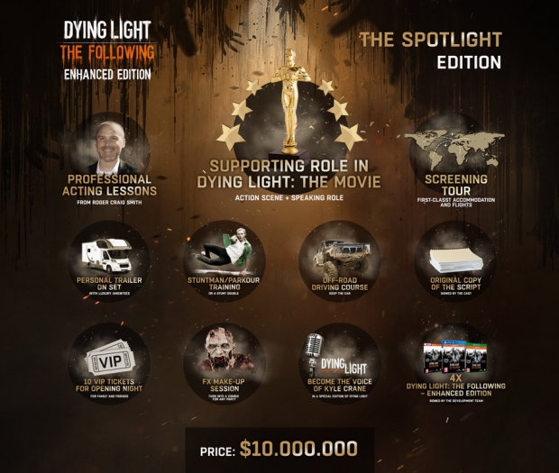 Dying Light Spotlight Edition струва 10 млн. долара