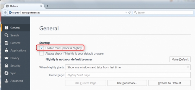 Как да зададем броя процеси в уеб-браузъра Firefox 46