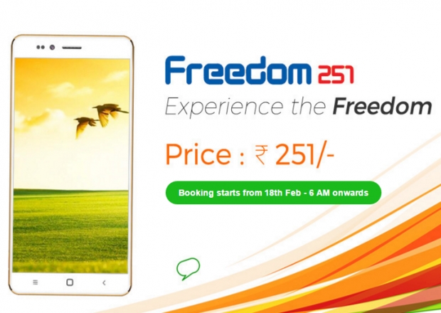 Индийският смартфон Freedom 251 всъщност ще струва едва 