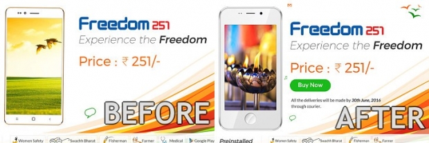 Мащабни държавни проверки на компанията Ringing Bells, която предложи смартфона Freedom 251 с цена 