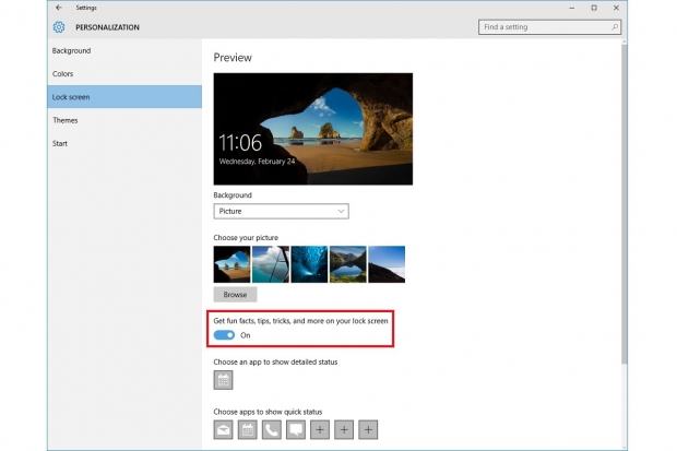 Windows 10 започна да показва реклама при заключен екран