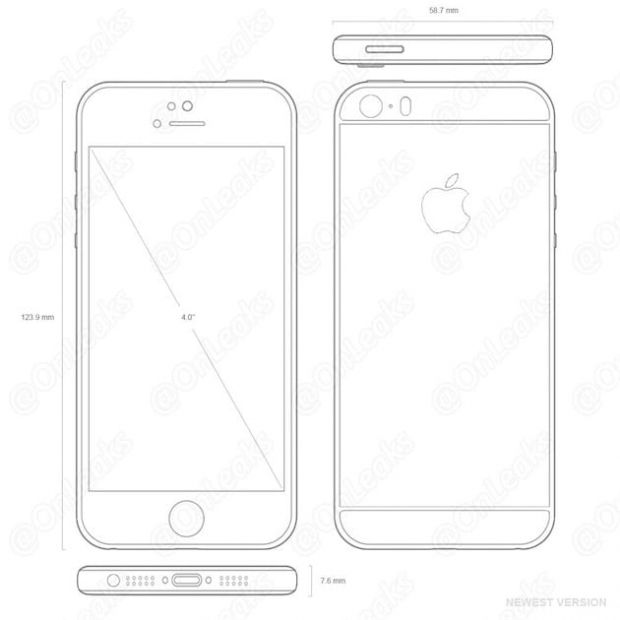 Така ще изглежда 4-инчовият iPhone 5se?