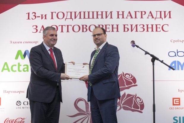 Теленор получи награда за отговорен бизнес за програмата си Open Mind