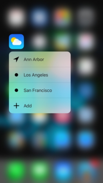 Приложенията на Apple в iOS 9.3 ще получат ново 3D Touch меню