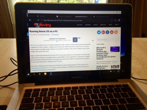Стартиране на Remix OS в Mac