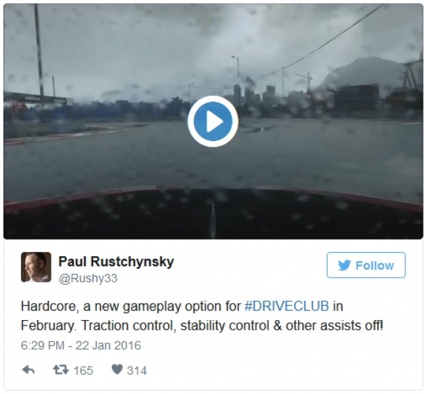 Driveclub получава Hardcore режим през февруари