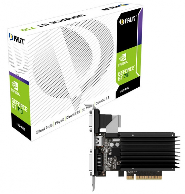 Gigabyte и Palit представиха свои съвсем евтини версии на видеокартите GeForce GT 710