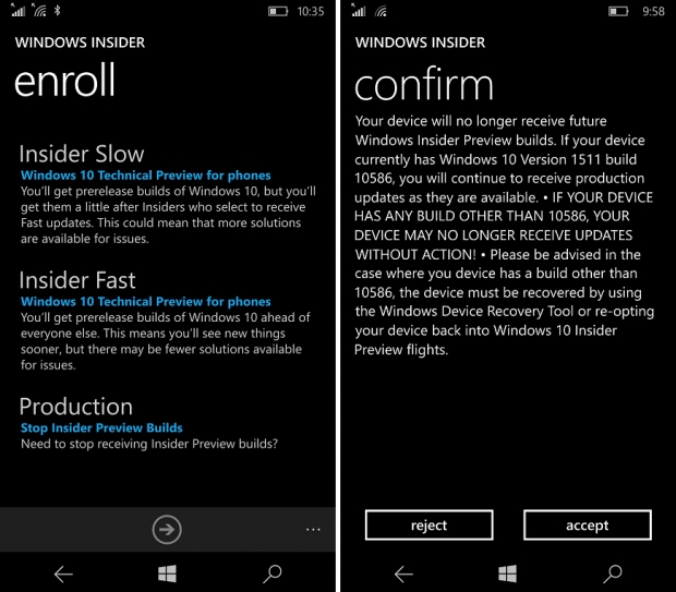През Windows Insider вече е възможно обновяването на фърмуера за смартфоните