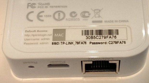 В някои рутери на TP-LINK паролата по подразбиране са 8-те последни символа на MAC адреса
