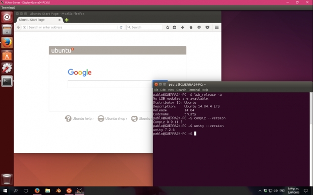   Ubuntu Unity     Windows 10