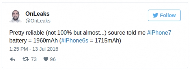 В iPhone 7 изглежда ще бъде решен проблемът с бързото разреждане на акумулаторната батерия