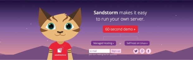 Sandstorm: платформа за създаване на персонални уеб-сървъри