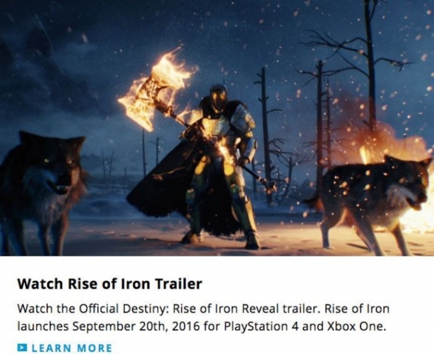 Destiny: Rise of Iron идва през септември за PS4 и ХВОХ One
