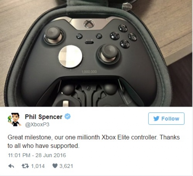 От Elite контролерите за XBOX One вече са пласирани един милион бройки