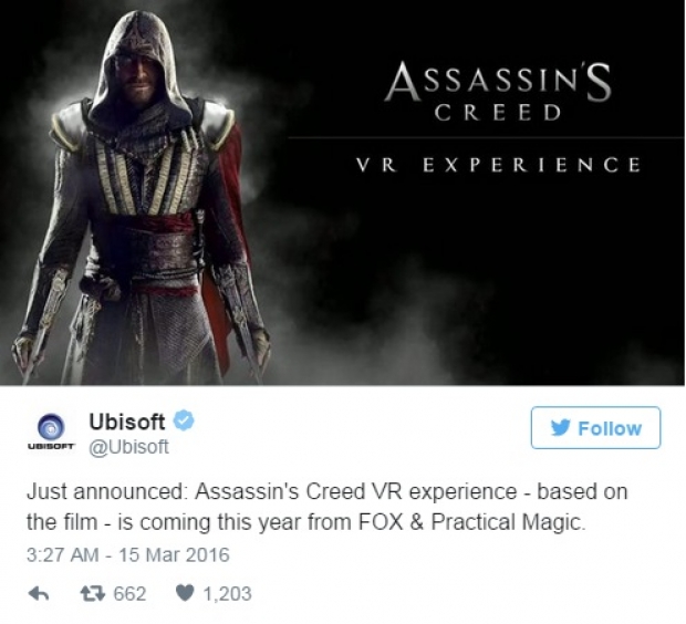 Assassin’s Creed VR Experience с анонс