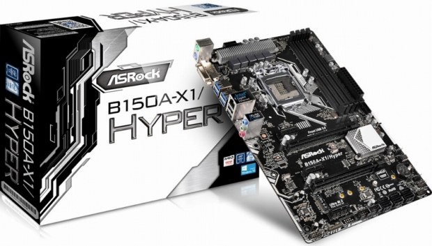 ASRock пуска платката B150A-X1/Hyper с поддръжка на технологията Hyper BCLK Engine