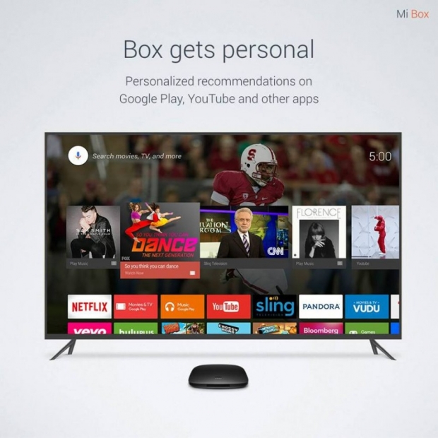 Xiaomi Mi Box с Android TV поддържа 4К видео