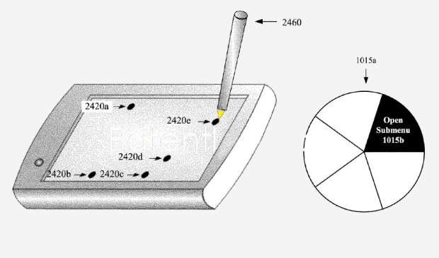 Apple патентова радиално меню за iPhone и iPad в стил Samsung Galaxy Note
