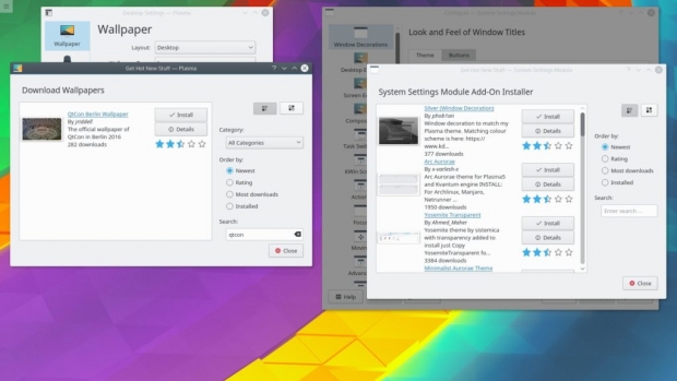 KDE празнува 20-годишния си юбилей с излизането на графичната среда KDE Plasma 5.8 LTS