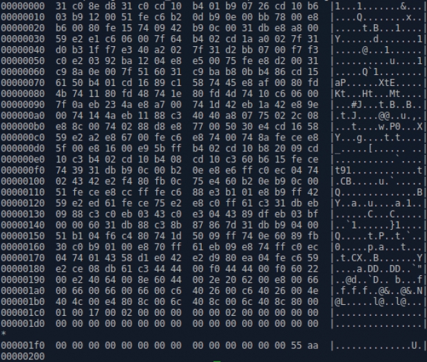 В GitHub се появи Тетрис, който изцяло е побран в зареждащия сектор