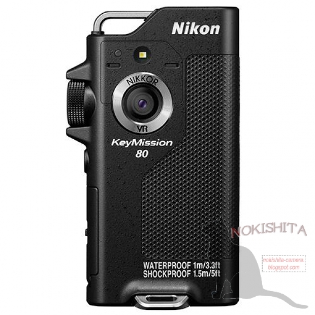 В корпуса на екшън-камерата Nikon KeyMission 80 са поставени два оптични модула