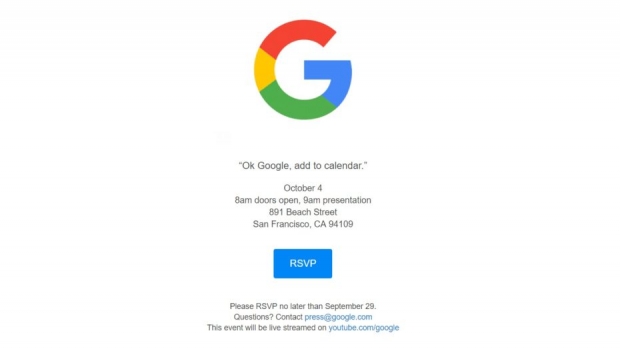 Google започна да изпраща покани за събитието на 4 октомври