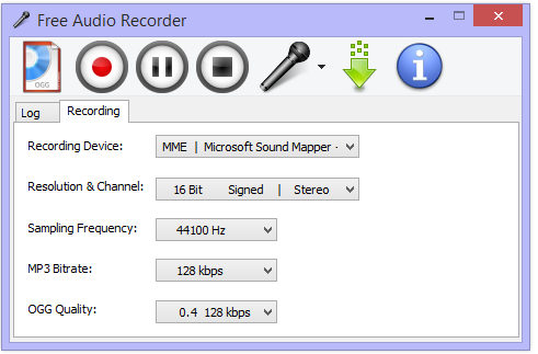 Free Audio Recorder Win10