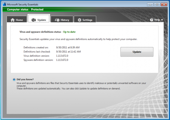 Microsoft Security Essentials 4.10.209.0 Final