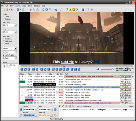 Subtitle Workshop XE 6.01 r7